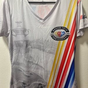 NASCAR Multicolor Graphic v neck Shirt